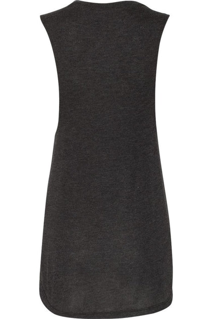 BELLA + CANVAS Flowy Scoop Muscle Tank Grey Small 3