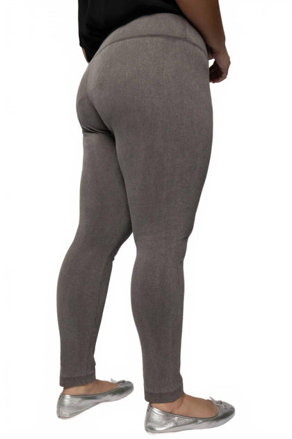 Lysse Denim Leggings Grey 1X 3