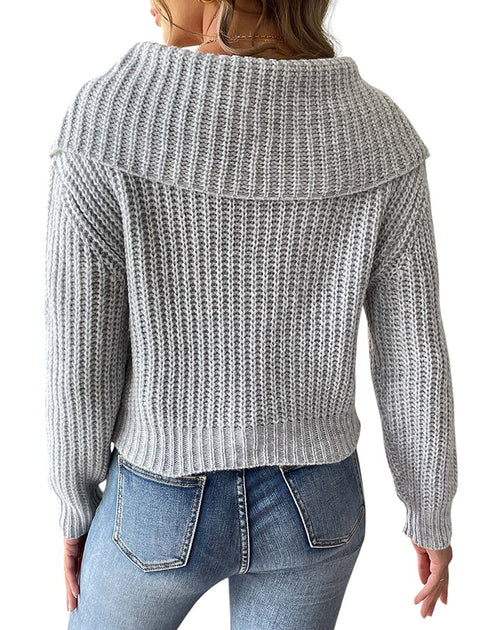 Nino Balcutti V-Ausschnitt Pullover grau US 4 (S) Damen 3