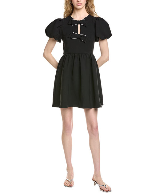 CeCe Schleife A-Linie Kleid Schwarz US 16 2