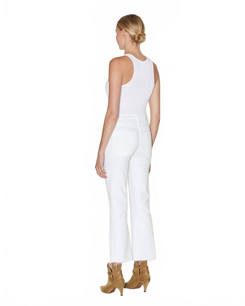 Le Jean Bella Crop Flare White 30 4