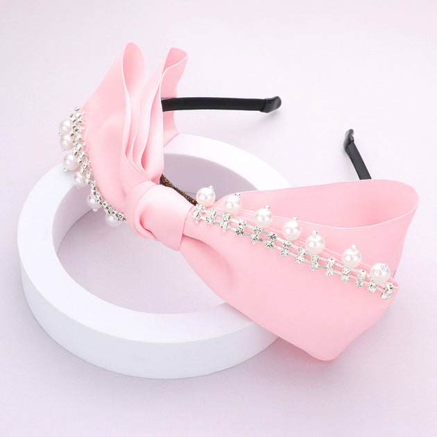 FASHNZFAB Bow Headband White 2