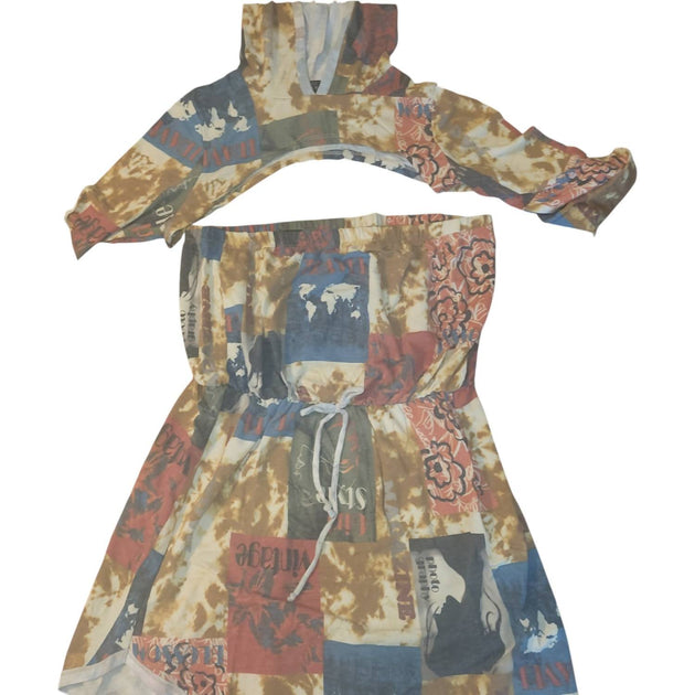 The Curve ensemble Rustic multicolore grande taille 1X 3
