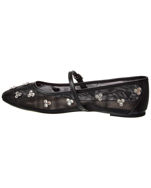 Stuart Weitzman Tammy Mary Jane Ballet Flat Black US 7 3