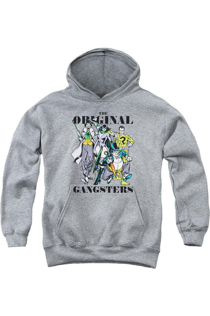 Gildan DC Comics Original Gangsters Jugend Kapuzenpullover Grau XL 2