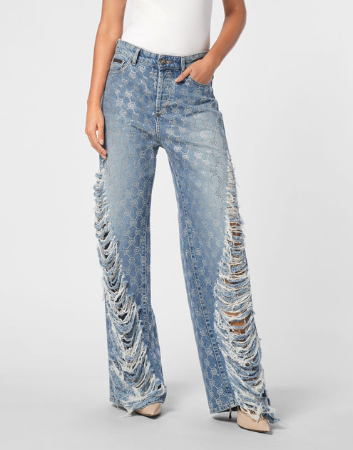Philipp Plein Skater Fit Denim Trousers Multi 31 4