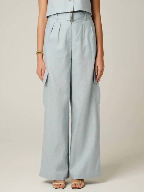 Hevron Maggie Wide Leg Pants Grey US 8 3