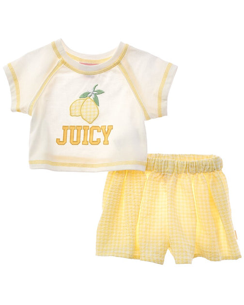 Juicy Couture Short & Top Set Yellow US 4T 2