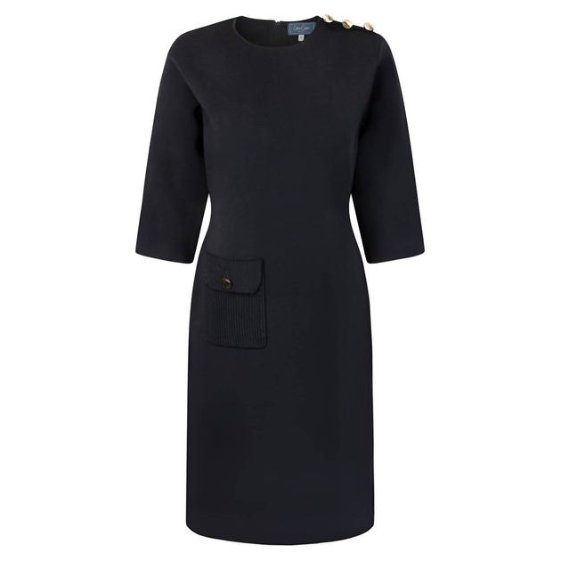 Esteem Couture Vera Strick Shiftkleid Blau Medium 3