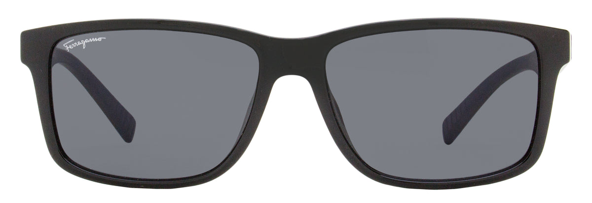 NWT Salvatore Ferragamo SF 938S-962 Black Sunglasses Ferragamo Rectangular Sunglasses SF938S 962 Black 57mm  main image 2