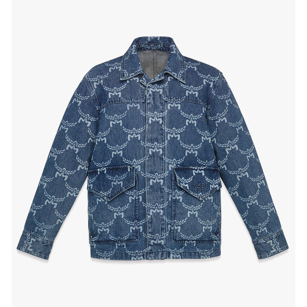 MCM Lauretos Denim Jacket Blue Large 2