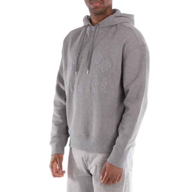 Maison Kitsune Varsity Oversize Hoodie Grey XS 3