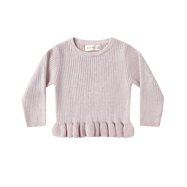 Quincy Mae Top Peplum Côtelé pour Fille 2