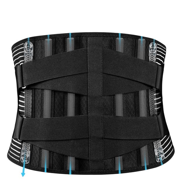 PROXXI Ceinture lombaire ajustable pour le bas du dos Noir 2