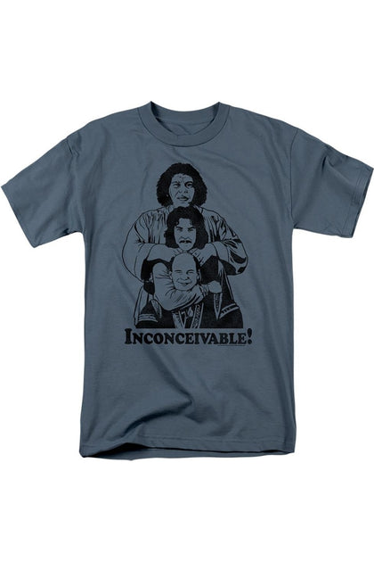 Gildan Princess Bride Inconceivable T-Shirt Grey Small 2