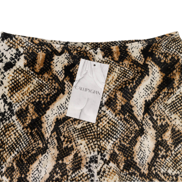 Callipygian Snake Kick Pant Brown US 2 4