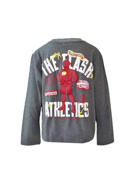 Lola + The Boys Jungen Flash Athletic Langarmshirt Grau US 2 4