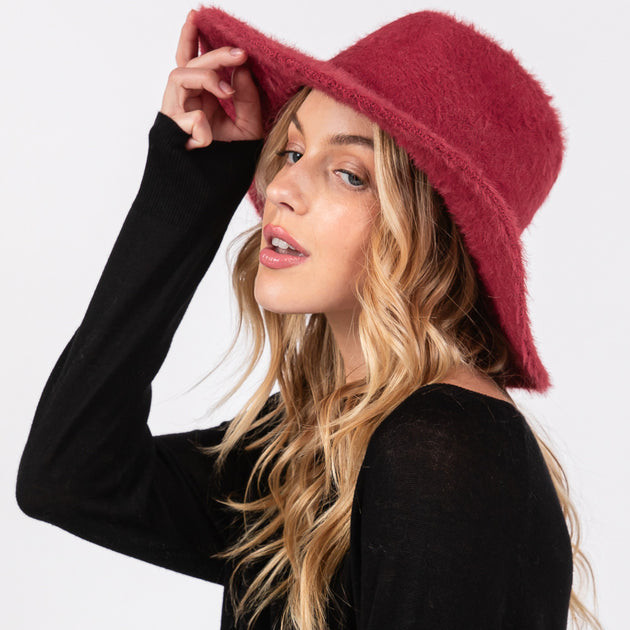 FASHNZFAB Fedora Hat Black One Size 6