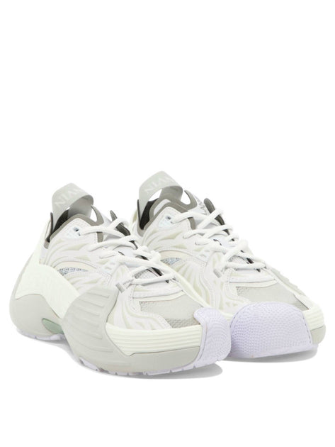 Lanvin Flash X Mesh Low-Top Sneakers White 37 4