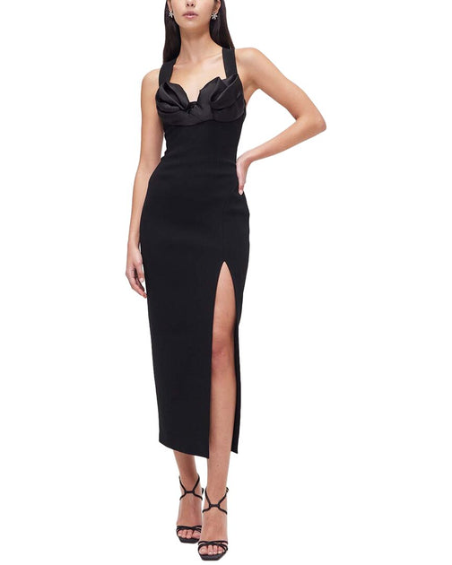 Rachel Gilbert Alaric Midi Dress Black US 8 2