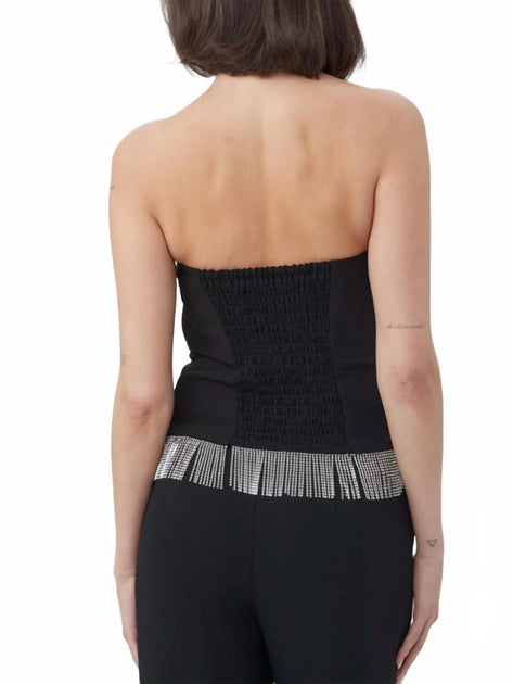 Trina Turk Aeris Strapless Top Black Medium 4