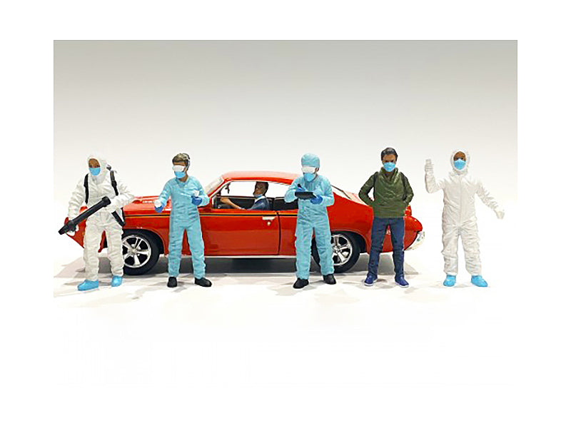 Set de Figurines Hazmat Crew par American Diorama 2