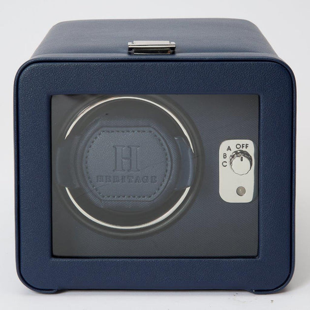 Wolf 452517 Windsor Heritage Single Navy Watch Winder 4