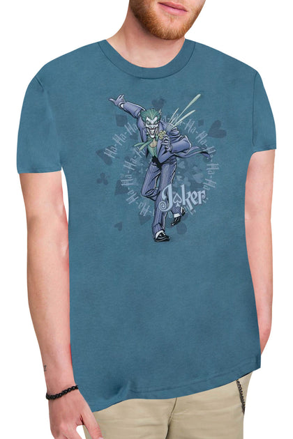Gildan Batman Acid Spiral T-Shirt Bleu Large 4