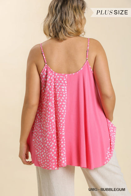 TRUEDAMES Linen Blend Top Pink XL 4