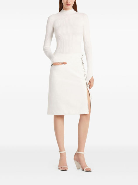 Courrèges Long-Sleeved Top White XSmall 3