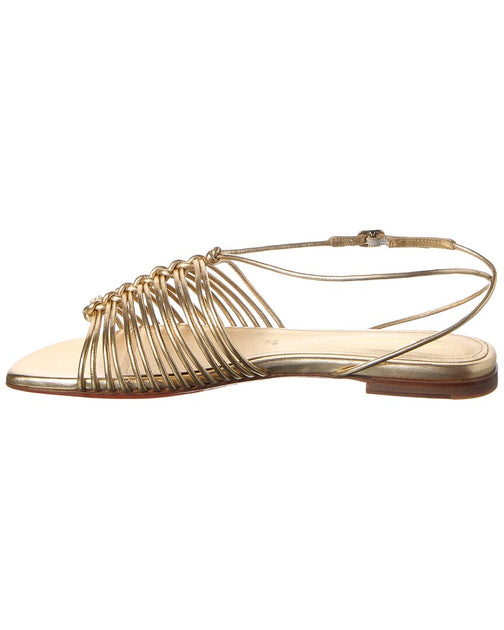 Santoni Leather Sandal Gold EU 36 3