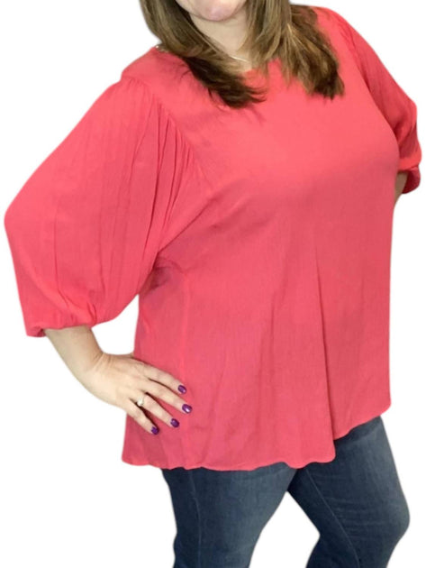 honeyme Me Dolman Tunic Top Pink XLarge 2