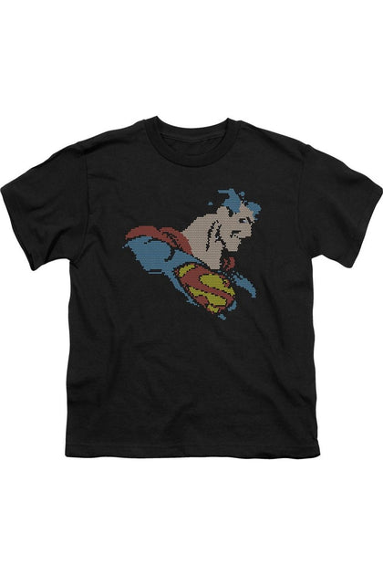 Gildan DC Comics Lite Brite Superman T-Shirt Black Large 2