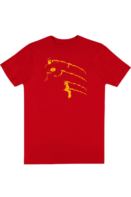 Gildan DC Comics Flash T-Shirt Manches Courtes Rouge Small 2