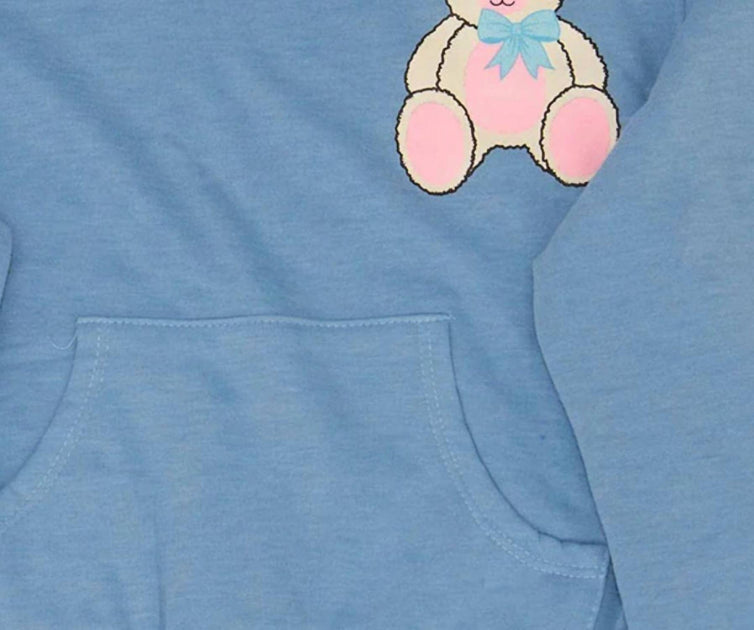 Firehouse Tessa Teddy Hoodie Blue Large 3