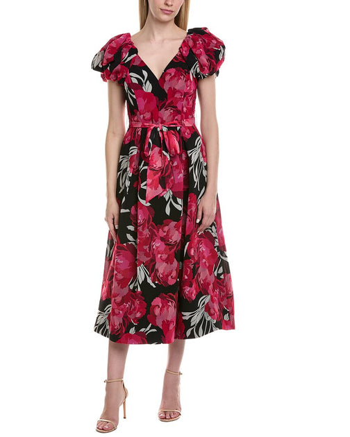 Teri Jon by Rickie Freeman Midi Dress Multi US 14 3