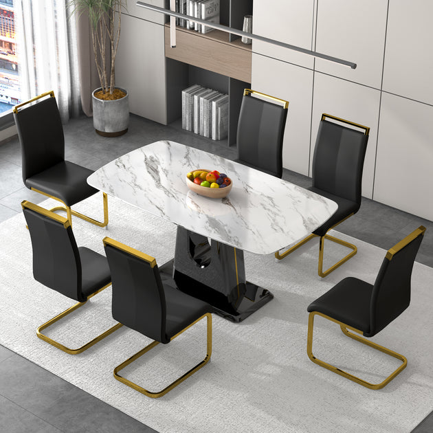 Streamdale Dining Table Set White 6 Seater 2