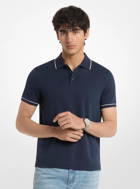 Michael Kors Cotton Polo Shirt Schwarz Medium 2