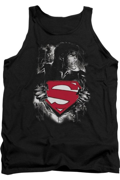 Gildan Superman Darkest Hour Tank Top Black XXL 2