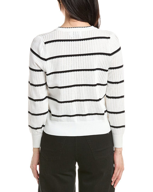 Anna Kay Cafalu Cardigan White Medium 3