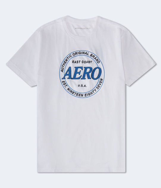 Aeropostale East Coast Applique Graphic Tee Multi Medium 3