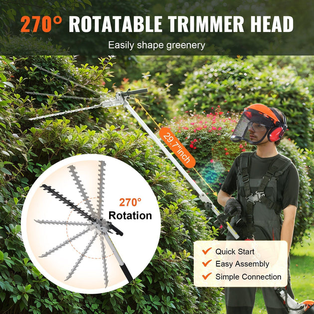 VVOR 43CC 6-in-1 Benzin-Trimmer 4