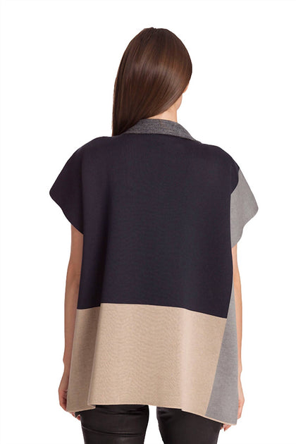 Angel Zip Poncho Blue Medium 3