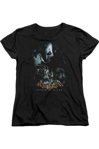 Gildan Batman Arkham Asylum Five Against One T-Shirt Black XXL 2
