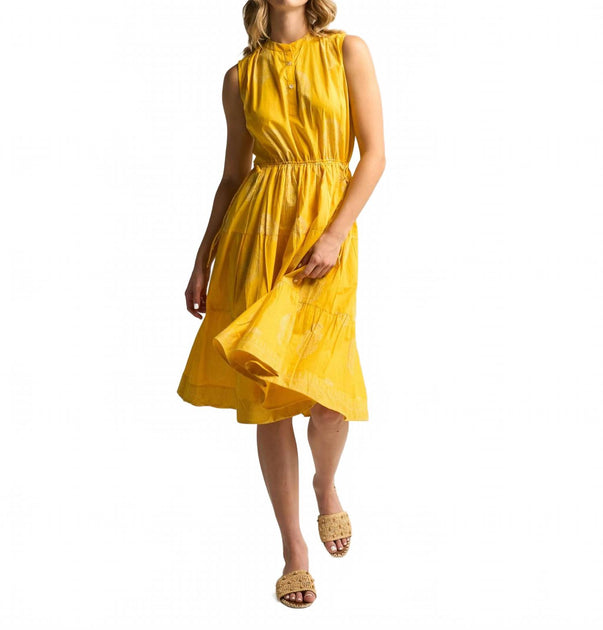 Guadalupe Design Aluna Midikleid Gelb Medium 2