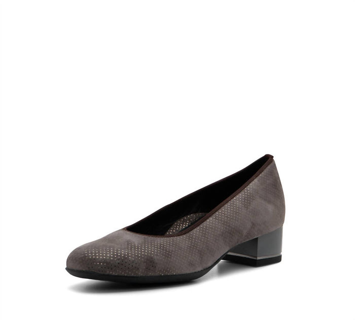 Ara Gabrielle Block Heel Pump Grey US 6 3