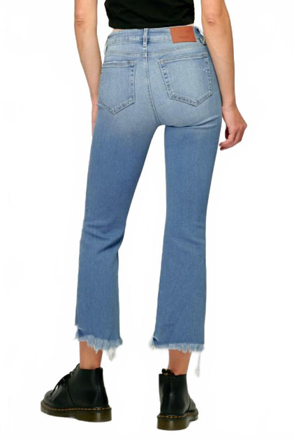 HIDDEN Helena Cropped Flare Jeans Blue 26 4