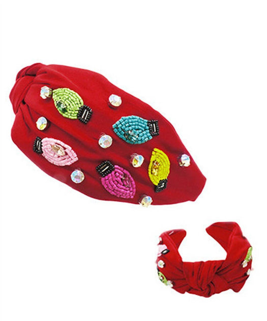 Viola Christmas Lights Headband Red One Size 3