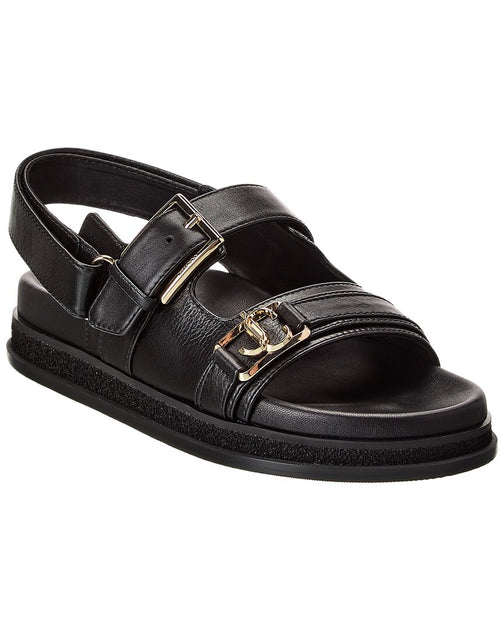 Jimmy Choo Elyn Leather Sandal | ShopSimon