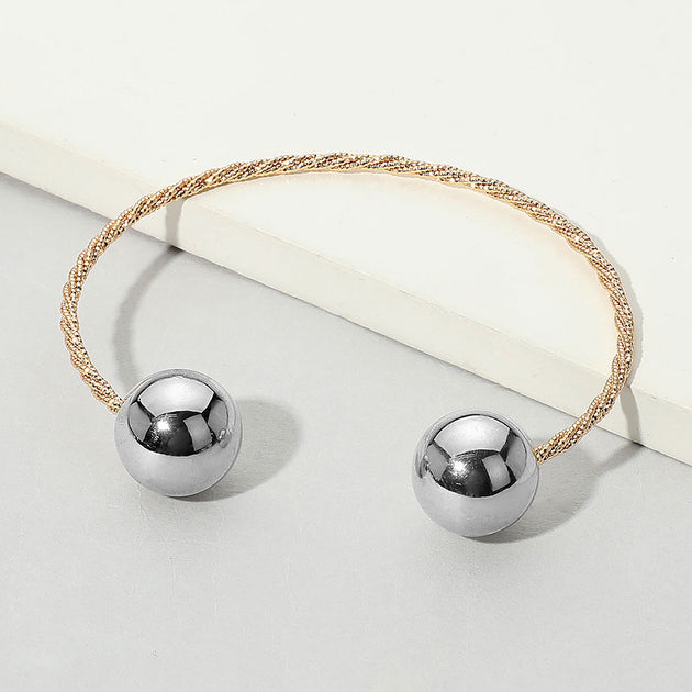 FASHNZFAB Open Cuff Bracelet Silver 4